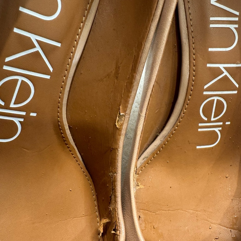 Calvin Klein Women's Nude Pumps Sz7 - Picture 3 of 5